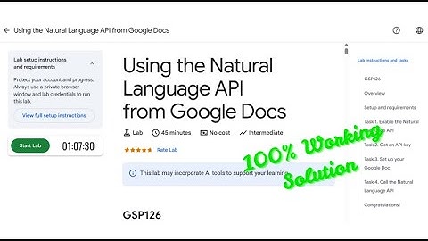 Using the Natural Language API from Google Docs | #GSP126 #qwiklabs #arcade #googlecloudskillsboost