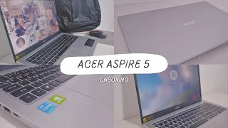 unboxing new laptop/acer aspire 5 unboxing📦aesthetic laptop💻 aesthetic unboxing vlog (❁´◡`❁)