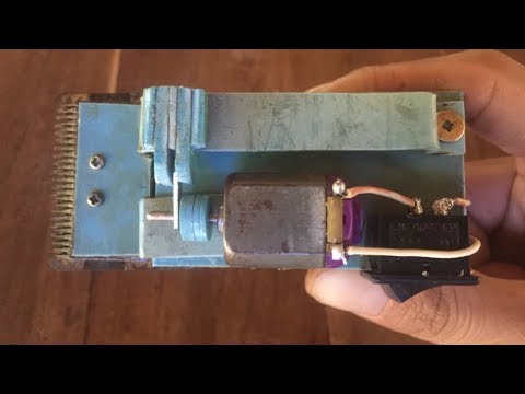 How To Make A Mini Hair Cutter Using Small DC Motor