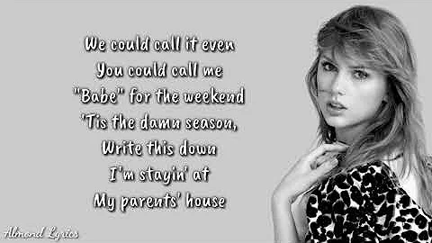 ​’tis the damn season - "Taylor Swift" (Lyrics)