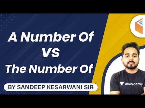 A Number of vs the Number of | Learn English Grammar by Sandeep Kesarwani Sir