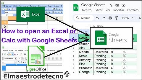How to Open Excel Document with Google Sheets- Open LibreOffice Calc file with sheets