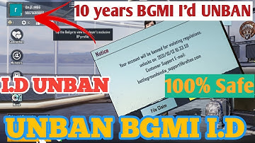 How to unban BGMI i