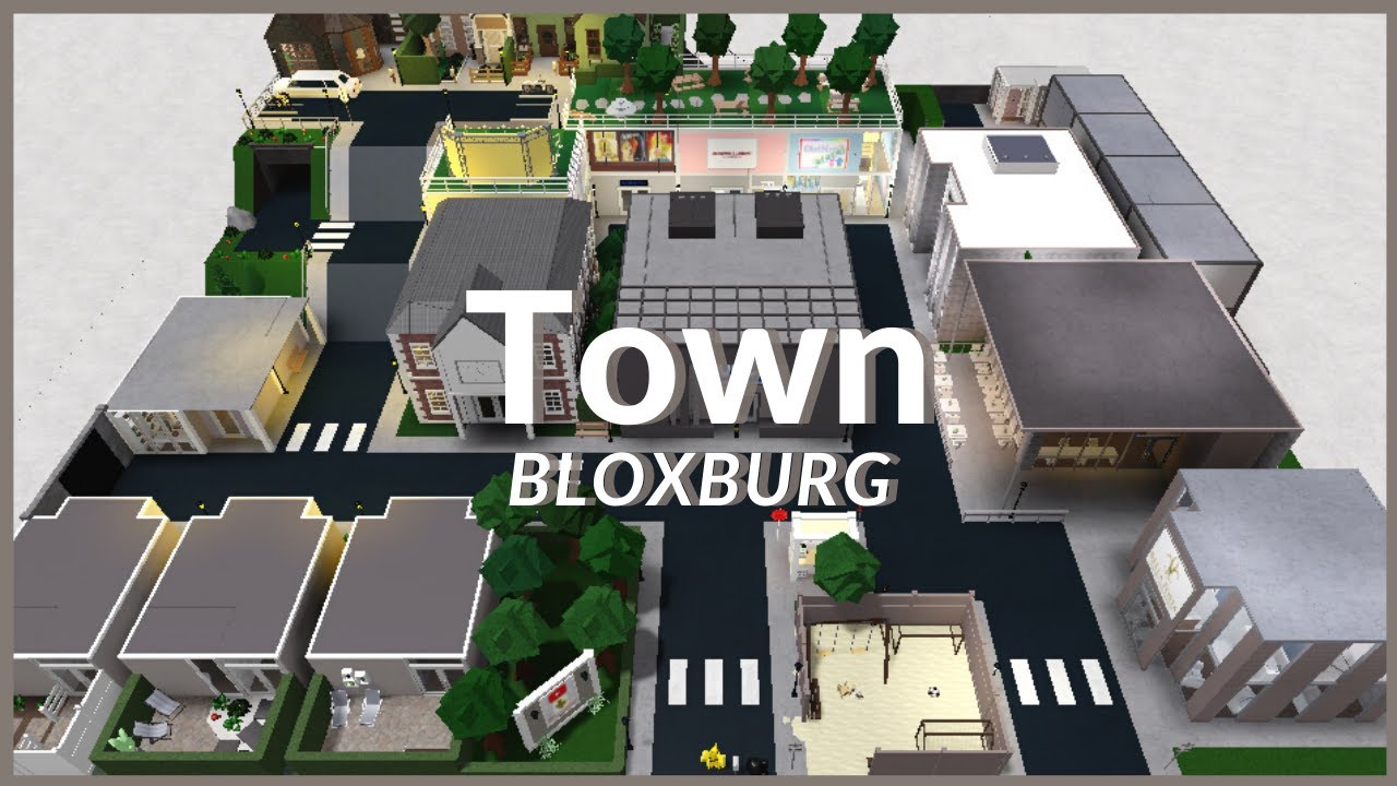Bloxburg Town Layout Small Plot