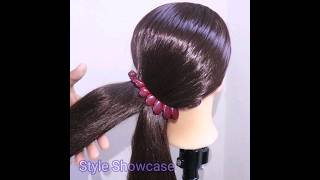 cutie juda hairstyle with banana clip #hairstyles #bunhairstyle #shorts  #hairstyletutorial