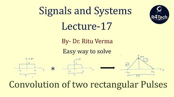 Lecture -17 | Convolution of two rectangular Pulses | Signals and Systems | R4Tech