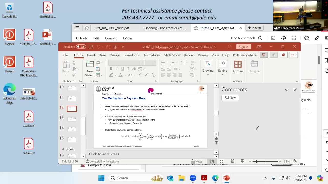 EC'24 Workshop Talk: Truthful Aggregation of LLMs with an Application to Online Advertising