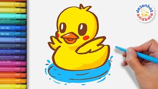 Colorful Duckling | Easy Drawing for Kids by Desenhos da Tia Anabela 321 views 11 days ago 3 minutes, 6 seconds