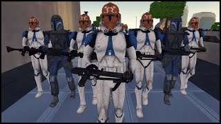 Siege on the Castle Citadel of MANDALORE! - Men of War: Star Wars Mod Battle Simulator