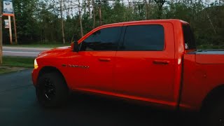 LOUD Murdered out Ram makes Haste for Walmart Donuts