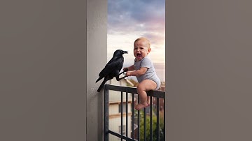🥺🙏 That Crow Literally Saved The Baby