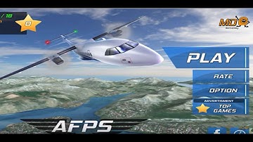 AFPS Airplane Flight Pilot Sim - Gameplay IOS & Android