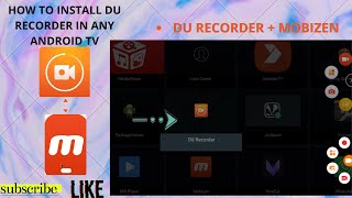 HOW TO INSTALL SCREEN RECORDER TCL ANDROID TV | DU RECORDER | VIDEO RECORDED BY  MOBIZEN 2020 screenshot 5