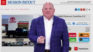 5 Star Review - Musson Patout Toyota - New Iberia, Louisiana