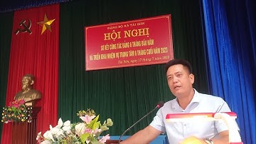 Đảng bộ xã Tái Sơn sơ kết 6 tháng đầu năm 2023