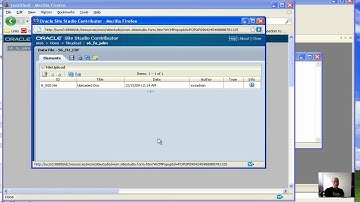 Showing how a file gets uploaded to a website through Oracle Web Content Management