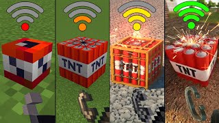 Minecraft: physics and graphisc with different Wi-Fi