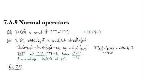 7.A.9 Normal operators