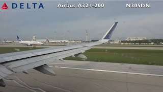 【機窓動画】フロリダ州オーランドからの離陸　デルタ航空A321