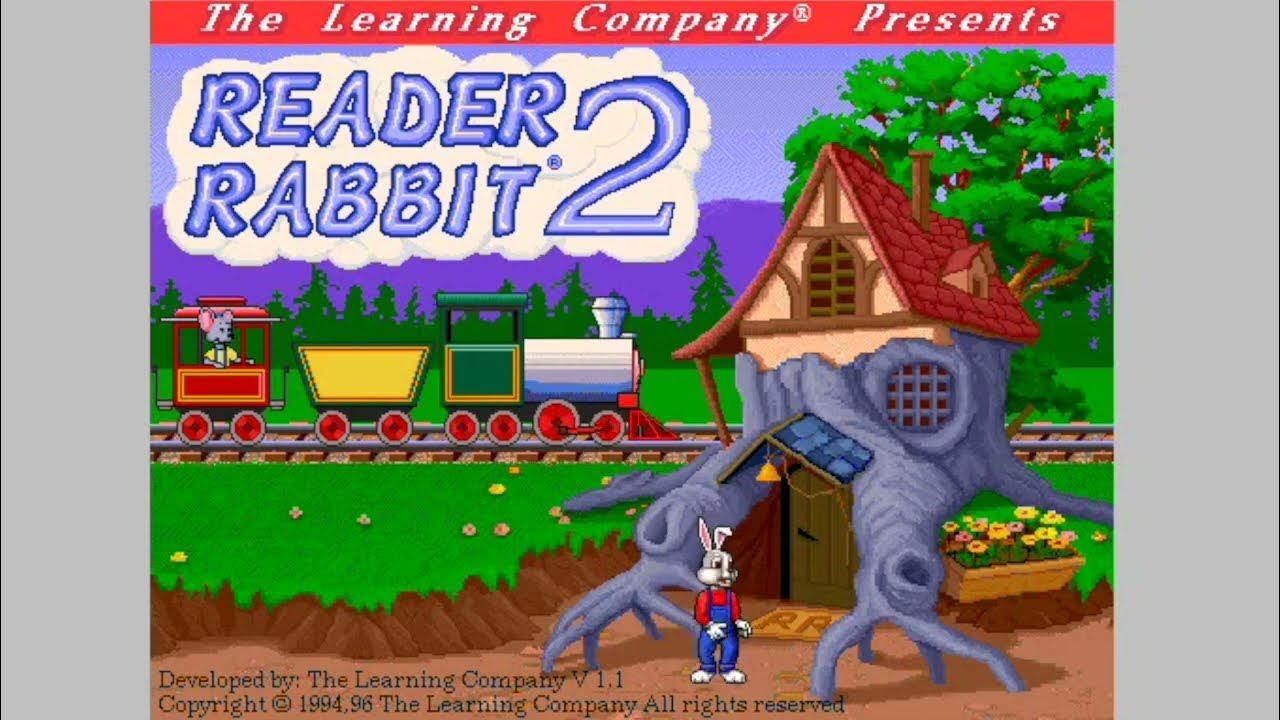 Игры reader. Игра reader rabbit. школа кролика игра. школа кролика игра 1999. кролик 2d windows 95 игра.