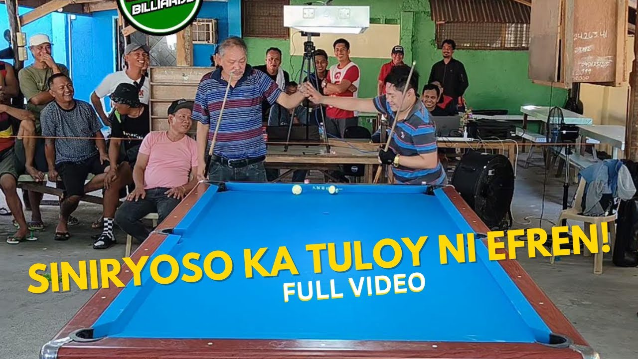 EFREN BATA REYES VS GELO PASAY. RACE TO 7 PAREHAS