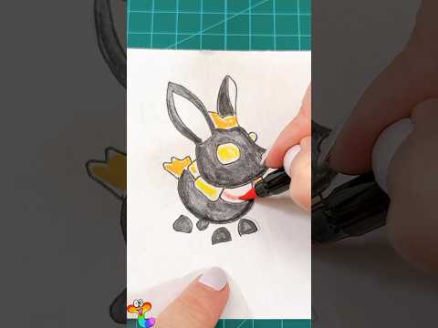 Paper diy | ロブロックス キツネ お絵描き | Roblox Adopt Me Kitsune drawing 💗 手作り工作 asmr #shorts