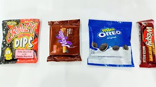Satisfying Video |  Crazy Dips Novita Chocolate Wafer Mini OREO Wispy Wafer Rolls