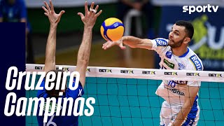 CRUZEIRO 2 X 3 CAMPINAS | MELHORES MOMENTOS | SUPERLIGA MASCULINA DE VÔLEI  | sportv