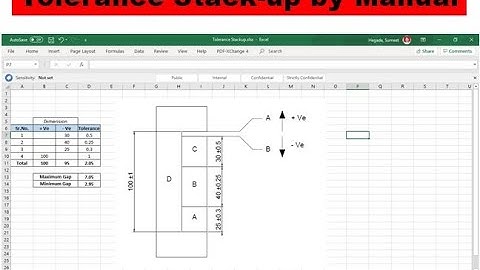 Tolerance Stack up By Manual, #Solidworks #Tolerance #Stack-up