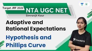 Adaptive and Rational Expectations Hypothesis and Phillips Curve | UGC NET 2022 | Simranjit Kaur