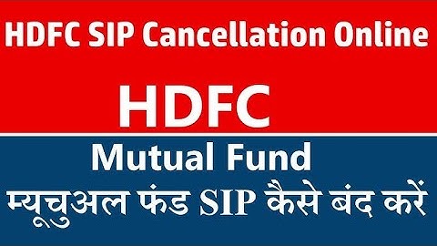 How to Cancel / Redeem / Stop / Switch SIP From HDFC BANK Netbanking