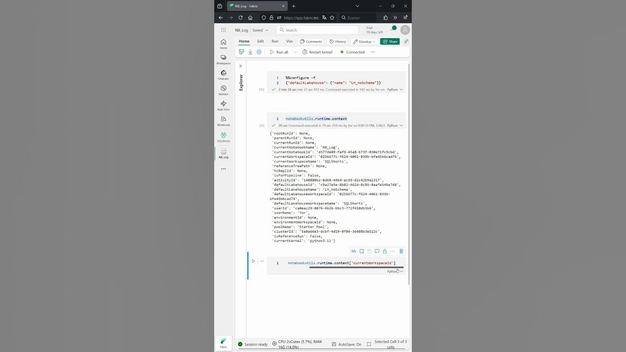 Fabric Python Notebook: How to set the default Lakehouse and view ...