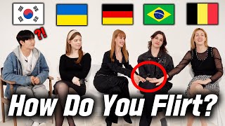 How Do Beautiful Women Around The World Flirt? (Korea, Ukrain, Brazil, Germany, Belgium)