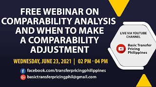 Celebrity Free Webinar on Comparability Analysis and When to Make a Comparability Adjustment Net Worth