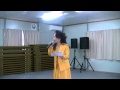 美波京子(歌手)東日本大震災岩沼市里の杜東で仮設住宅歌謡ショ-(旅もよう)開催