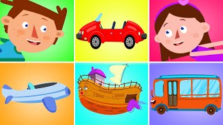 Learn Vehicle Names With Jim and Hannah🚗🚌 | Fun Learning Videos For Kids | Captain Discovery