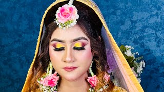 Haldi bridal tutorial || Nadia’s makeover
