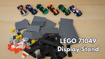 Building a Custom Display Stand for LEGO 71049 F1 Collectible Race Cars!