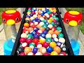 Marble Run ☆ Lots of Billiard Balls & Colorful Marbles