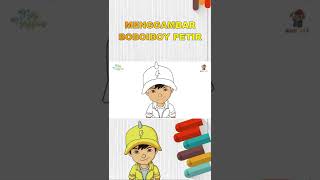 menggambar dan mewarnai boboiboy petir