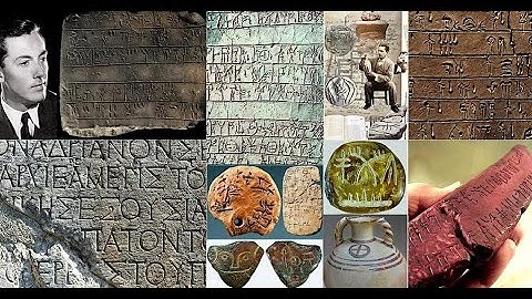 Ancient Mycenaean Linear B Tablets