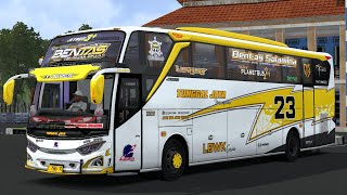 Livery Tunggal Jaya Bentas LBWK JB3 Shd Spek AKAP Mod By AdFariz Concept // Free Download // Bussid