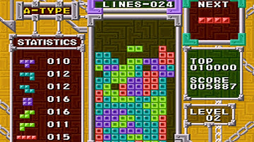 Tetris & Dr Mario - 100 lines "Level 0" speedrun 5:38.293 (world record 2017-10-10)