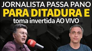 Jornalista tenta passar pano pra Ditadura do Judiciário e acaba levando uma resposta