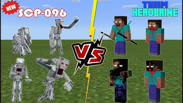 New SCP 096 VS Team Herobrine [Minecraft PE]