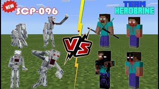 New SCP 096 VS Team Herobrine [Minecraft PE]