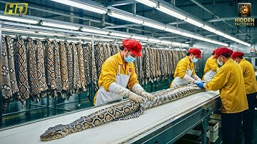 Inside the Python-Leather Factory: From Raw Skin to Luxury Fashion (Full Process)