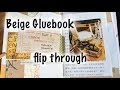 Beige gluebook flip-through
