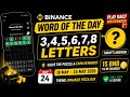 Binance Word of the Day Answer Today 24 May 2026 | Theme Binance Pizza Day | Binance Word Of The Day