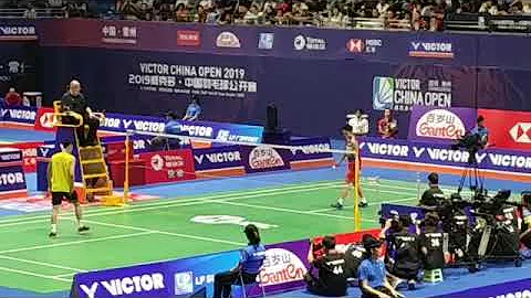 Lin Dan vs Kento Momota 林丹 vs 桃田贤斗 2019 Victor China Badminton Open - DayDayNews
